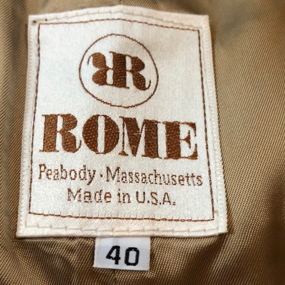 Rome suede leather vest made in Peobody Mass. - Picture 6 of 8